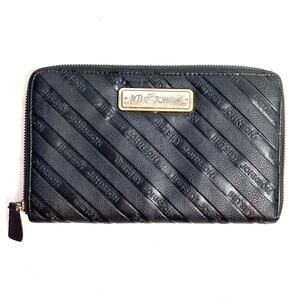Betsey Johnson Black Faux Vegan Leather Wallet